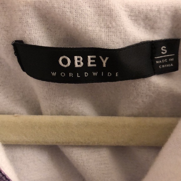 OBEY Lavender Pull Over Windbreaker - Picture 2 of 3